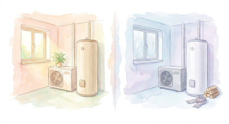 Wärmepumpe mit Warmwasserspeicher: Welche Größe?