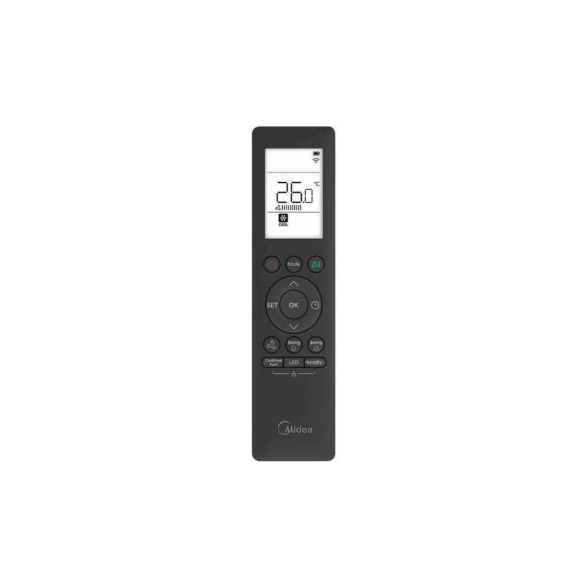 MIDEA Solstice 12/18 Duo Split Klimaanlagen Set Schwarz