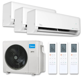 MIDEA Multi-Split-Set – 1× Solstice 12 + 2× Solstice 09 + Außengerät M3O-27HFN8-ME | 7,91 kW
