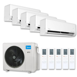 MIDEA Multi-Split-Set – 5× Solstice 09 + Außengerät M5O-42FN8-Q | 12,31 kW